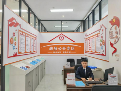 正陽縣行政服務中心政務公開專區網頁設計創新實踐